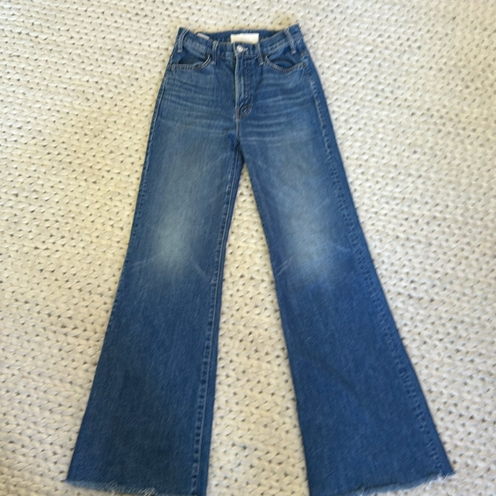 Mother Superior The Hustler Roller Heel Fray. Wash is Perfect Drug. Size 25